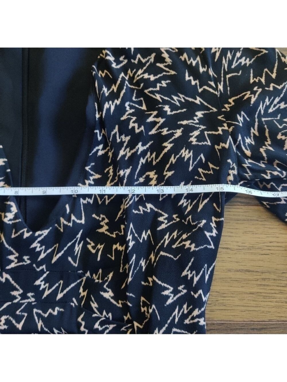 Reiss Julia Plunge Front Printed Mini Dress | Quiet Luxury Old Money | US 2 0147 - Picture 8 of 9
